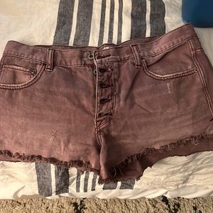 Free people washed Jean shorts